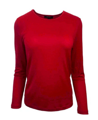 Ebony Merino L/S Crew Top
