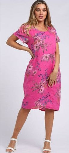 Beau Pastel Linen Dress