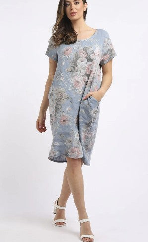Beau Fleur Linen Dress