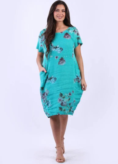 Beau Pastel Linen Dress