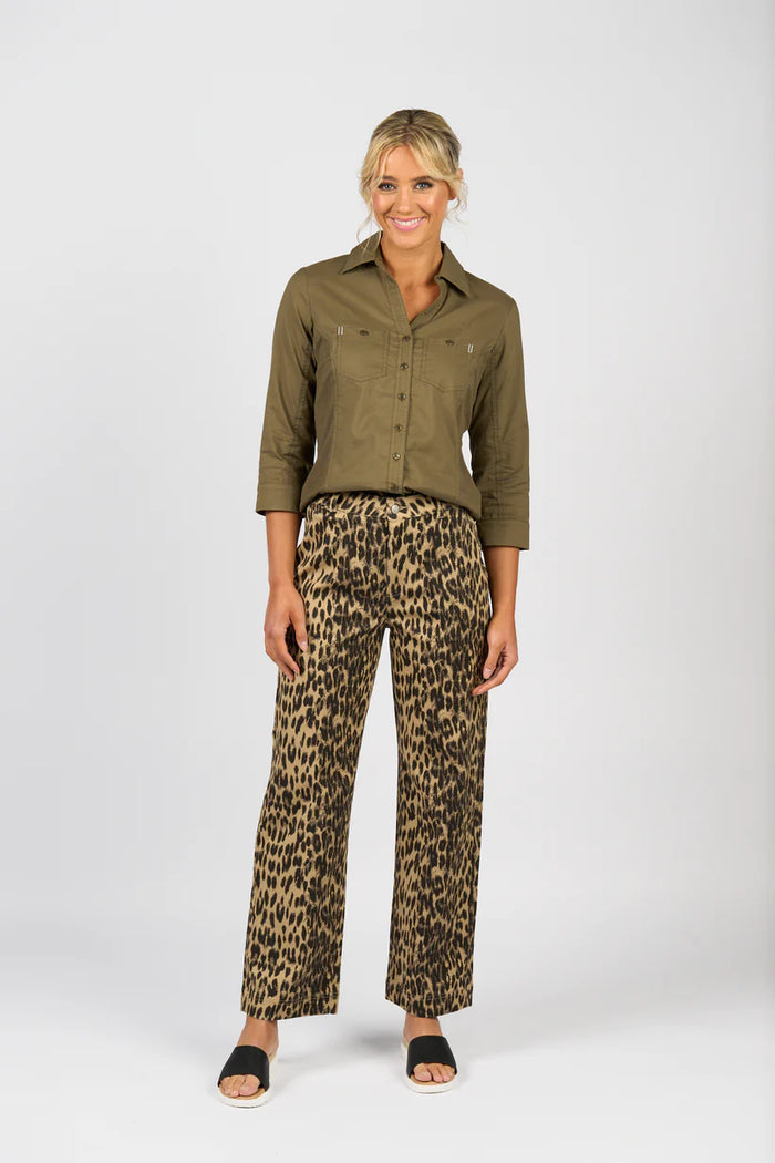 Vassalli Plain Button-Up Shirt