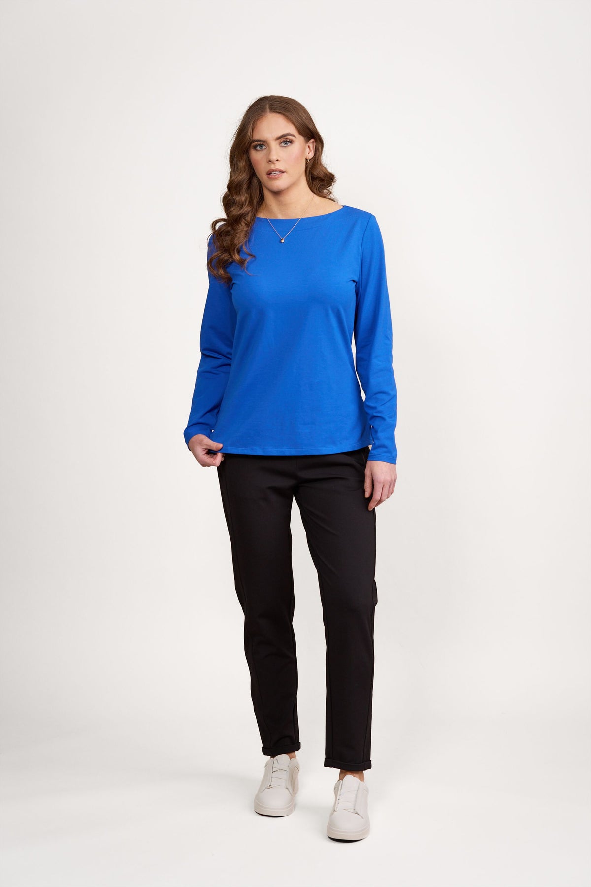 Vassalli Boat Neck L/S Top