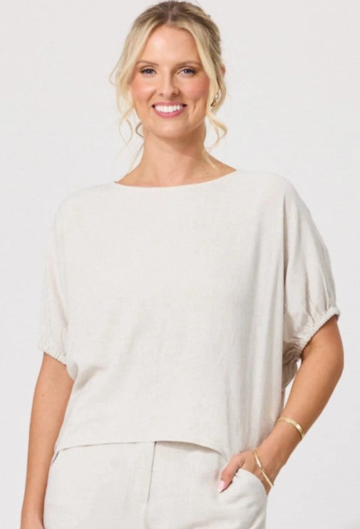 Lemon Tree Costa Linen Top