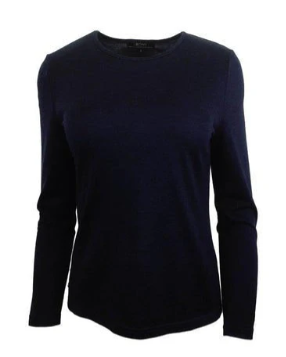 Ebony Merino L/S Crew Top