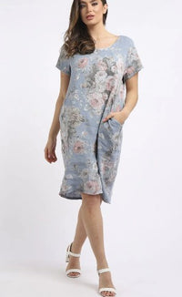 Beau Fleur Linen Dress