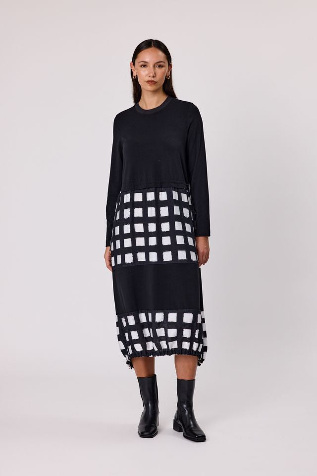 Duo Frame Mixed Dress