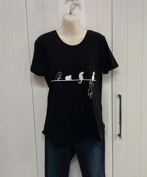 Blackstone Hanging Cat Tee