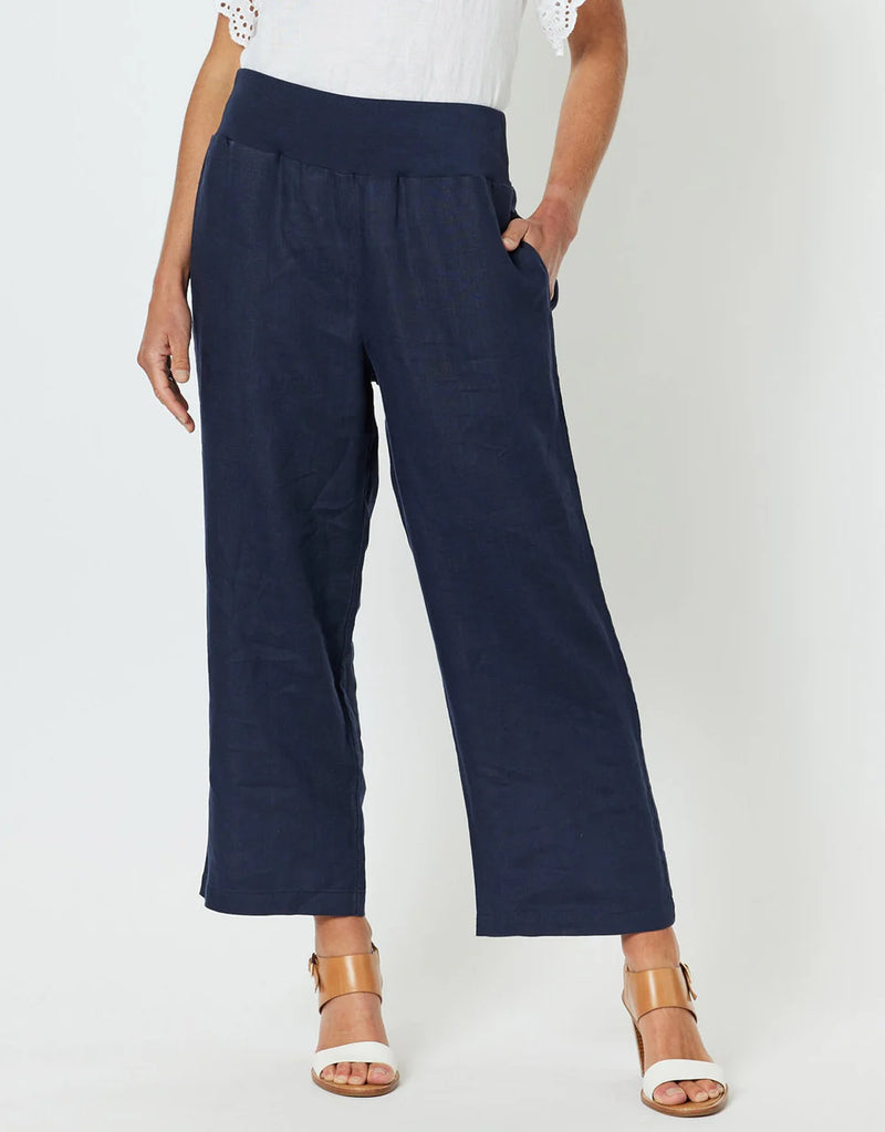 Gordon Smith Wide Leg Linen Pant