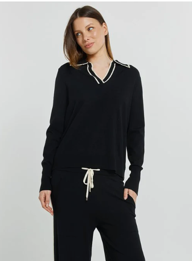 Betty Basics Makenna Polo Sweater