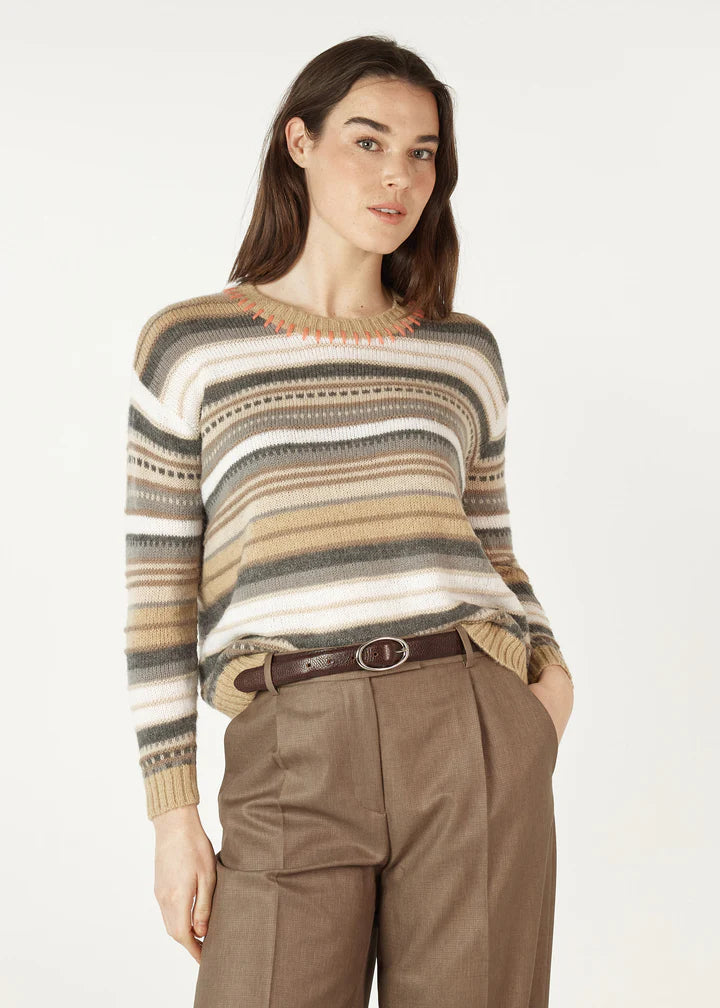 Zaket & Plover Mohair Stripe Sweater