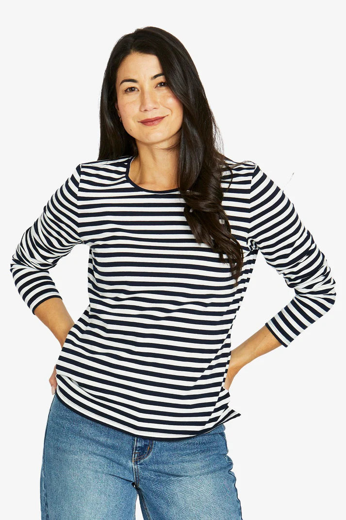 Jump Stripe Crew Tee