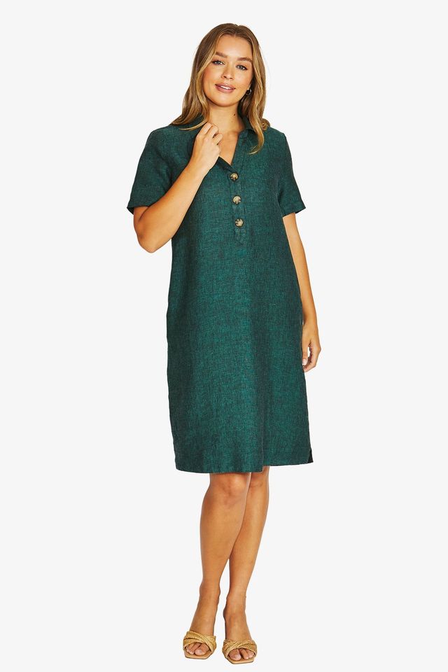 Jump Open Collar Dress
