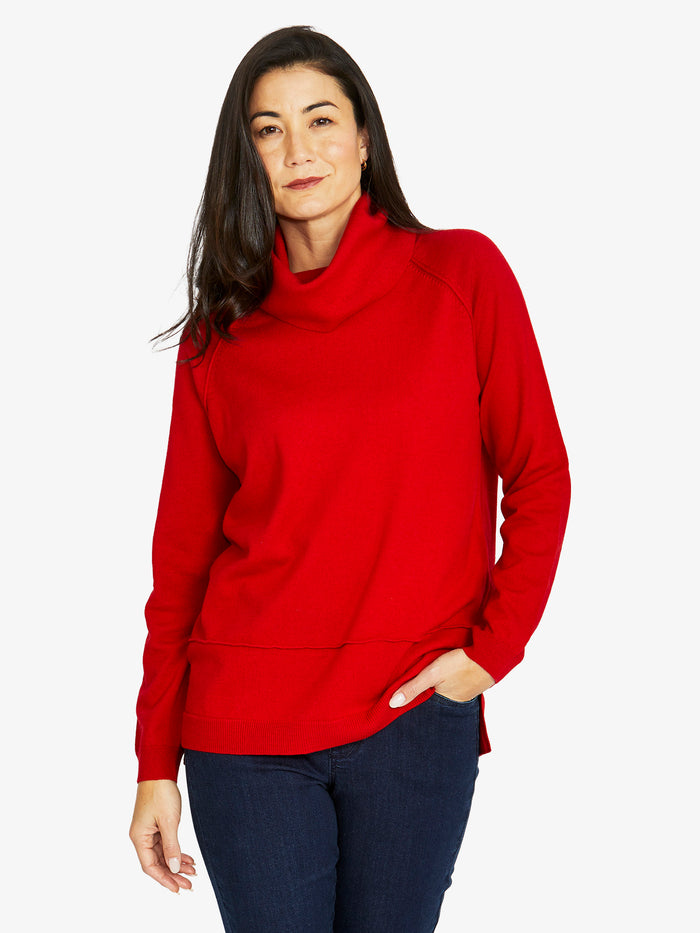 Jump Raglan Cowl Pullover