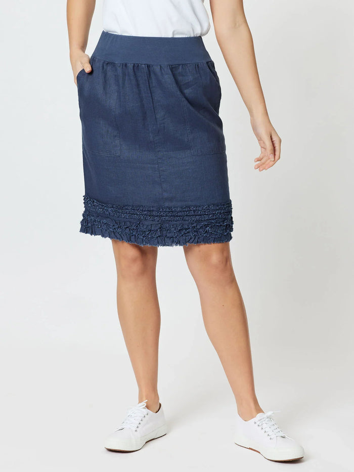 Gordon Smith Ruffle Hem Skirt