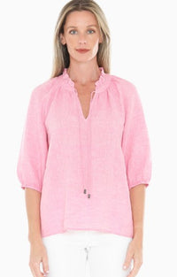 Jump Ruffle Neck Top