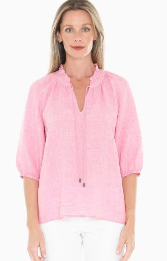 Jump Ruffle Neck Top