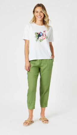 Gordon Smith Sarah Rib Top Linen Pant