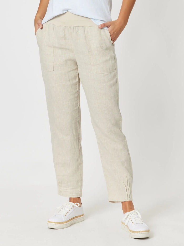 Gordon Smith Sarah Rib Top Linen Pant