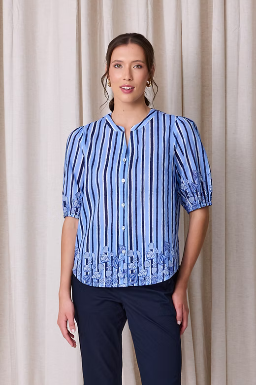 Newport Shore Stripe Blouse