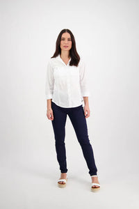 Vassalli Plain Button-Up Shirt